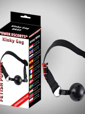 Kinky gag black  ball gag
