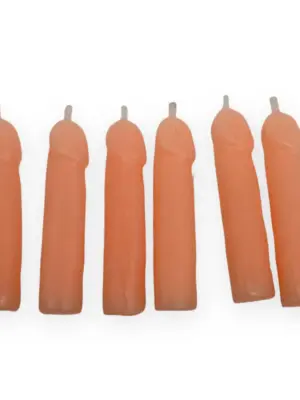 Świeczki-Party Penis Candles 6pcs Pack Flesh