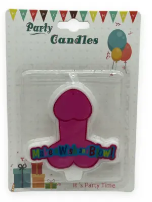 Świeczka-Party Penis Candle XL Pink