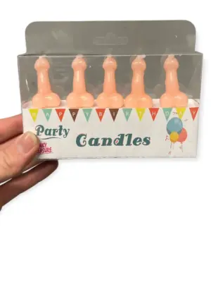 Świeczki-Party Penis Candles 5pcs Pack Flesh