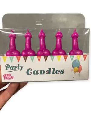 Świeczki-Party Penis Candles 5pcs Pack Pink