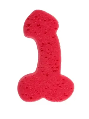 Zabawka - Bath Sponge Penis - 19cm Red