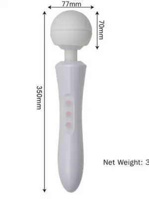 Stymulator-Massager Ultra Powerful USB White 20 Function