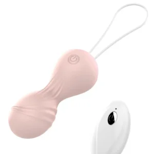 Kulki-Vibrating Silicone Kegel Balls USB 10 Function / Remote control -Flesh
