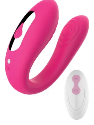Stymulator Podwójny Vibrator USB 5 Funkcji z Pilotem
