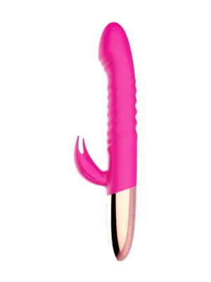 Wibrator - Rechargeable Thrusting Vibrator USB 10 Functions - Heating