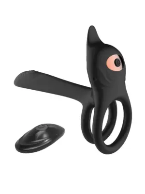 Stymulator Podwójny Pierścień Wibracyjny USB 10 Funkcji / Zdalne Sterowanie