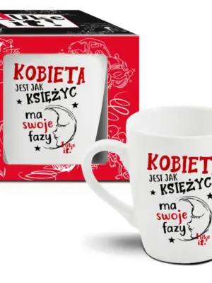 I LIKE IT - kubek baryłka 300ml-Kobieta jest jak księżyc ma swoje fazy