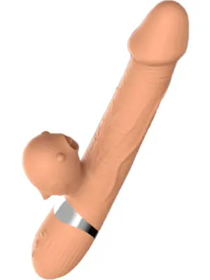 Wibrator-Basia Thtusting Vibrator 2 in 1 Tongue Vibrators USB