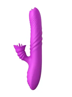 Wibrator-Angelia USB 3 functions of thrusting / 20 vibrations Purple