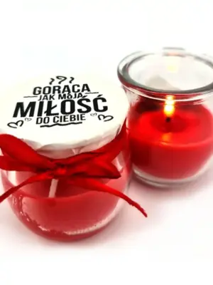 Świeczka zapachowa ""Gorąca Miłość""