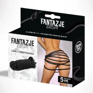 Linki - Fantazje BDSM Lina do krępowania 5m Czarna
