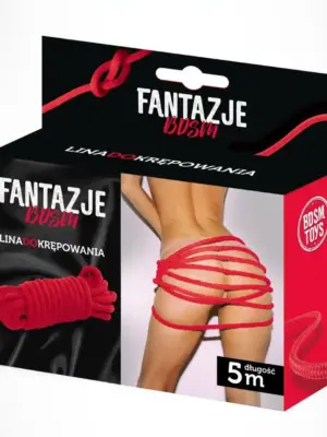 Linki - Fantazje BDSM Lina do krępowania Czerwona