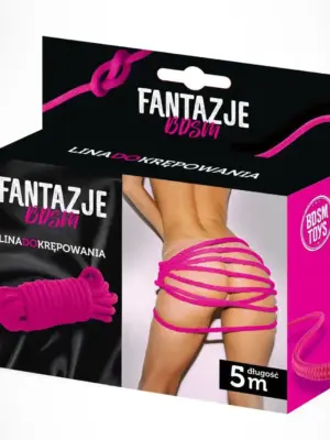Linki - Fantazje BDSM Lina do krępowania Różowe