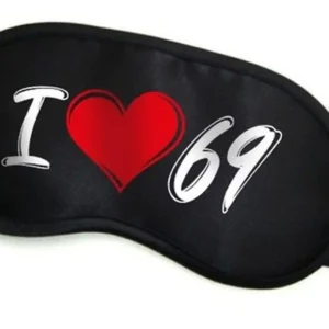 Maska- Opaska na oczy ""I LOVE 69""