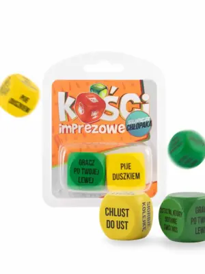 Zabawka - Kości imprezowe - super chłopaka - różne kolory