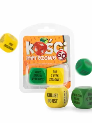 Zabawka - Kości imprezowe- na 50 urodziny - różne kolory