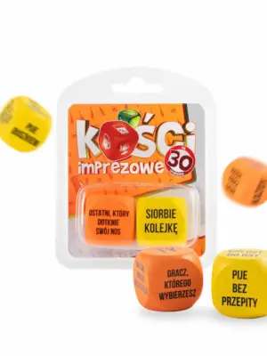 Zabawka - Kości imprezowe- na 30 urodziny - różne kolory