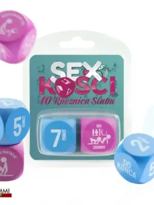 Kostki Erotyczne SEX KOŚCI 10 Rocznica Ślubu - Blue Pink