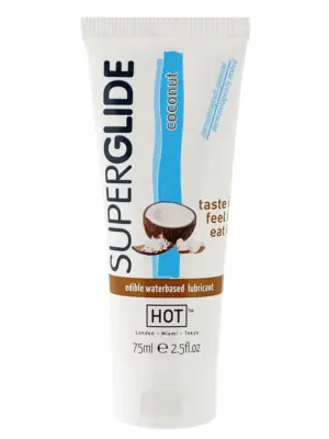 Żel-HOT Superglide COCONUT- 75ml edible lubricant waterbased