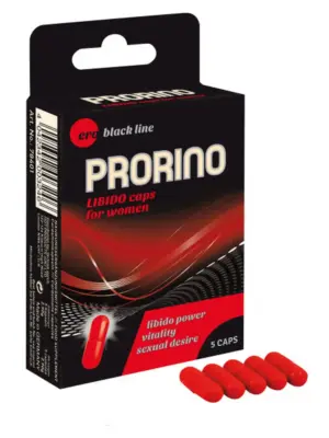 Supl.diety-PRORINO Women- 5pcs black line Libido Caps