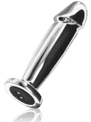 Buttplug Vibr. Penis Silver