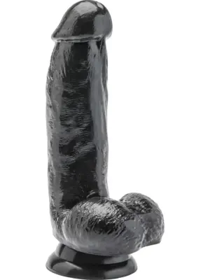 Dildo 6 inch with Balls Black