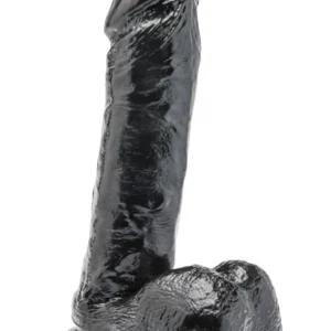 Dildo 7 inch with Balls Black