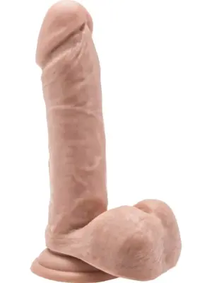 Dildo 7 inch with Balls Light skin tone