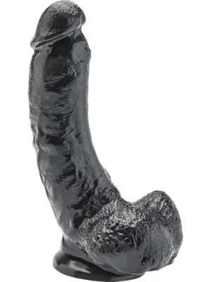 Dildo 8 inch with Balls Black