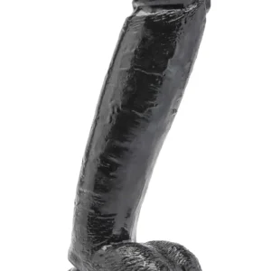 Dildo 10 inch with Balls Black