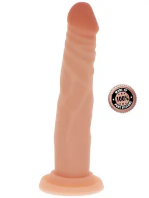 Silicone Dong 7.5 Inch Light skin tone