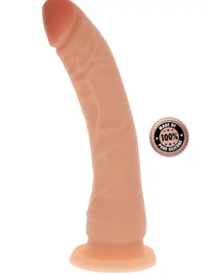 Silicone Dong 8.5 Inch Light skin tone