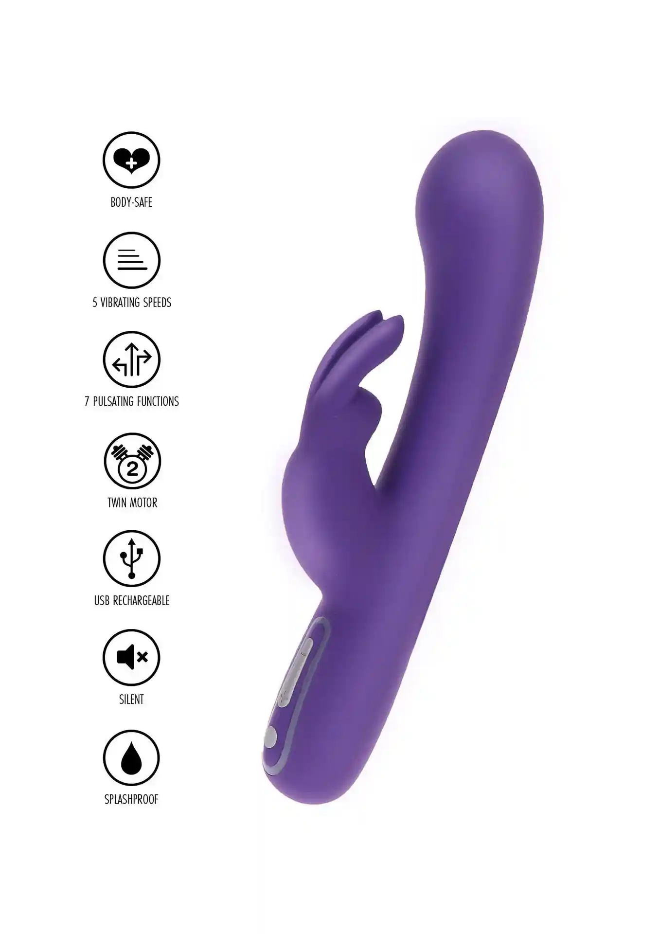 Exciting Rabbit Vibrator Purple - obrazek 9