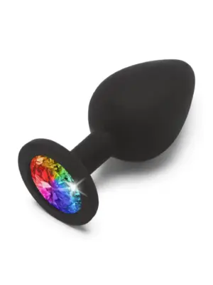 Rainbow Booty Jewel Medium Black