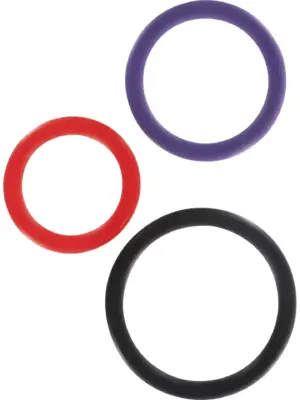 Triple Rings Multicolor 3pcs Multicolor