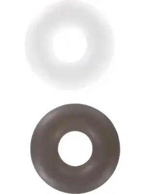 Stud Rings 2pcs Transparent