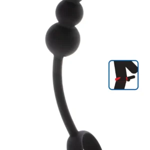 Anal Snake Plug & Penis Ring Black
