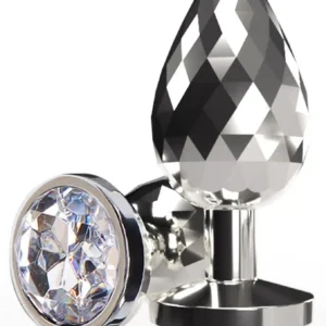 Disco Diamond Plug Large Silver