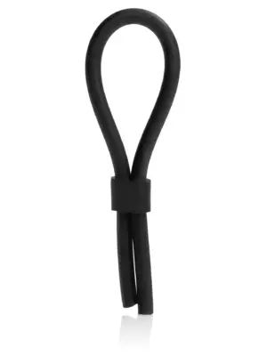 Pasek Silikonowy do Regulacji Erekcyjnej Silicone Stud Lasso Black