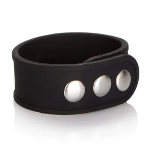 Silicone 3-Snap Erection Ring Black