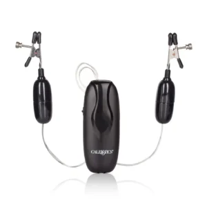 Vibrating Nipple Clamps Black