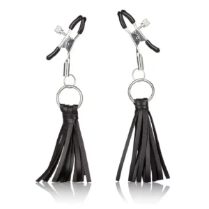 Playful Tassels Nipple Clamps Black