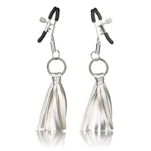 Playful Tassels Nipple Clamps Silver