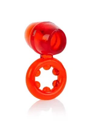 Podwójny pierścień wspierający erekcję Dual Support Magnum Ring Red