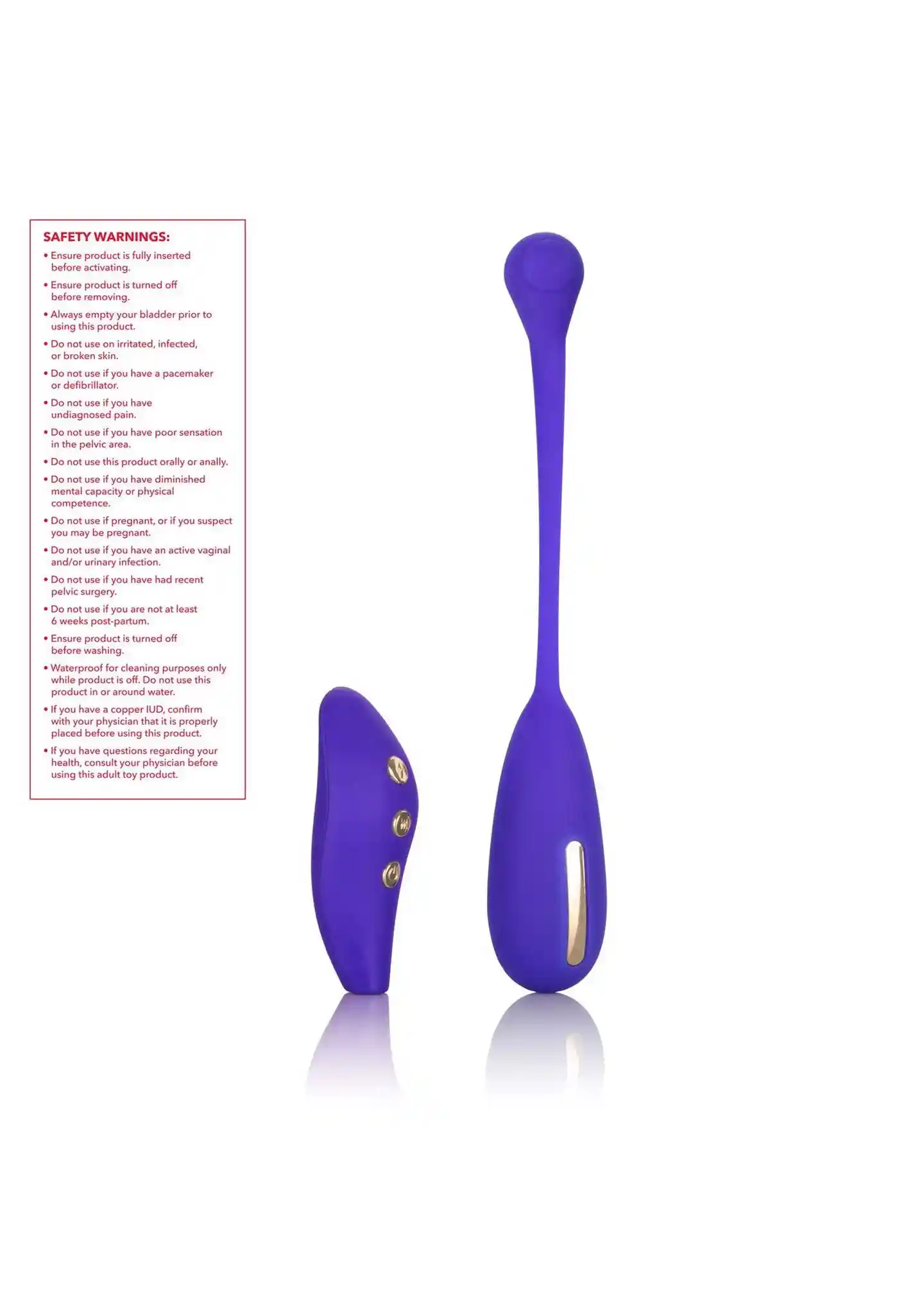 Estim Remote Kegel Exerciser Blue - obrazek 4