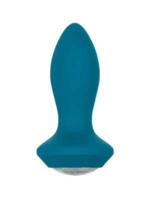 Vibrating Petite Crystal Probe Blue