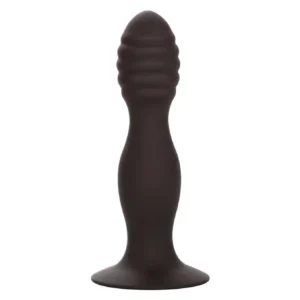 Ribbed Anal Stud Black