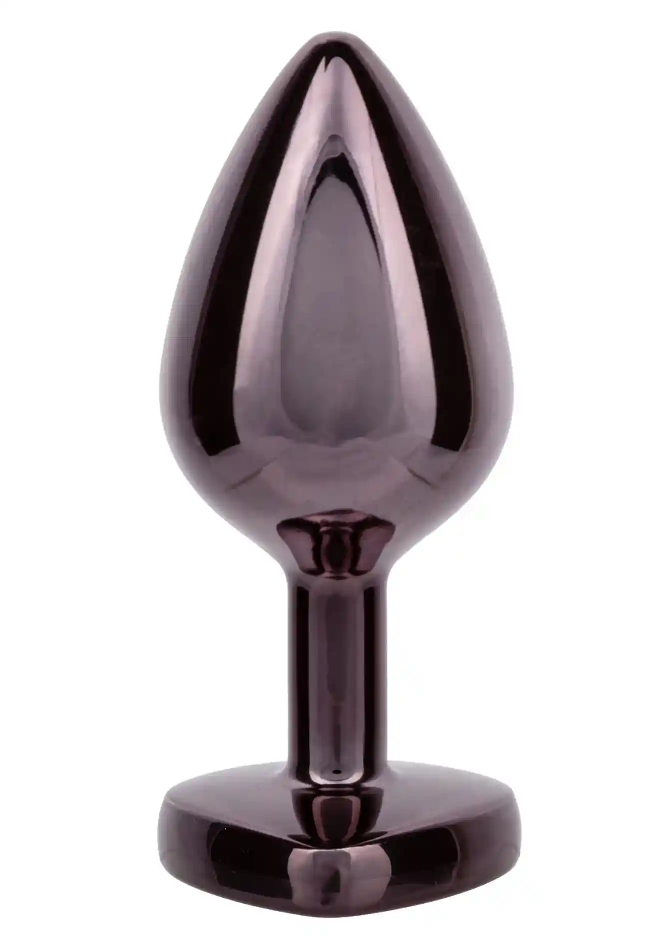 Diamond Heart Plug Large Black - obrazek 5