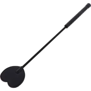 Crop Whip Heart Black